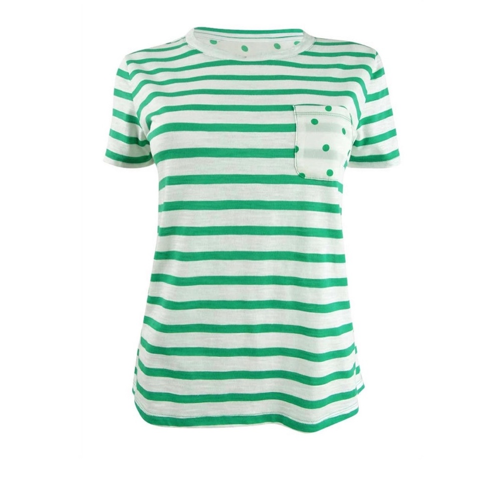 Maison Jules Striped T-Shirt Green XL